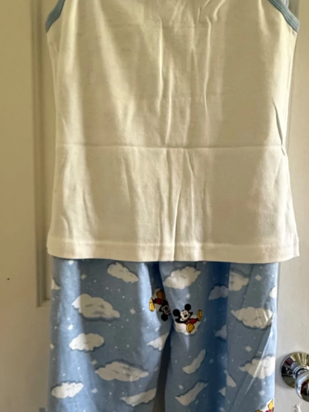 NEW DISNEY MICKEY SUMMER PJ'S-TANK TOP w/ LONG DRAWSTRING PANTS -SIZE XL